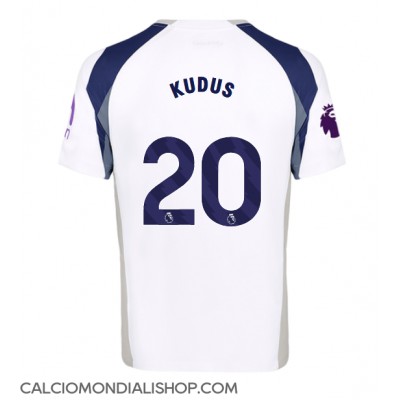 Maglie da calcio Tottenham Hotspur Mohammed Kudus #20 Prima Maglia 2025-26 Manica Corta Maglie da calcio Tottenham Hotspur Mohammed Kudus #20 Prima Maglia 2025-26 Manica Corta